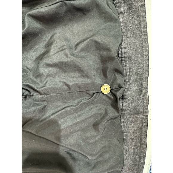 Denim & Co Denim Jacket Charcoal Gray Wash Multicolor Floral Embroidery Medium - Picture 9 of 9